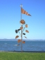 Preview: Sunflower with flag sculpture iron